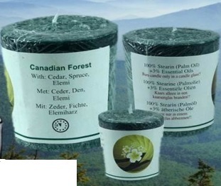 Chill-out Duftkerze 'Canadian Forest' - Stearin