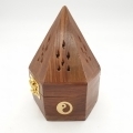 Holzpyramide Kegelbrenner Yin Yang